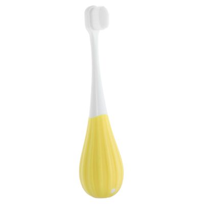 NULYLU Kids Teeth Brush Soft Bristles Manual Children Toothbrush for Toddlers 2-5 Years Old Yellow Baby Toothbrush with Fine Soft Hair for Infant Oral Care