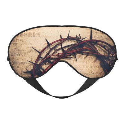 Crown of Thorns Double Sided Soft Blackout Eye Mask Relaxation Zero Pressure Night Sleep Eye Mask