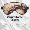 Crown of Thorns Double Sided Soft Blackout Eye Mask Relaxation Zero Pressure Night Sleep Eye Mask view 3