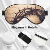 Crown of Thorns Double Sided Soft Blackout Eye Mask Relaxation Zero Pressure Night Sleep Eye Mask view 4