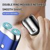 Upgrade Pocket Shaver Usb Mini Shavers,Mini Dual Head Electric Razor,Electric Mini Portable Razor,Pocket Size Washable Electric Shaver,Mini Razor For Men,For Home,Car,Trave (Silver) view 2