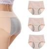 ZPBLWT Cotton Menstrual Briefs, Period Pants Menstrual Underwear for Women, 3 Pack Leakproof Knickers, Incontinence Panties High Waisted Underwear Panties for Women view 1