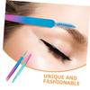 FRCOLOR 2pcs Professional Angled Eyebrow Tweezers Precision Tweezers for Women Men Lash Extension Eyebrow Pluckers for Shaping view 4