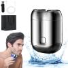 2024 New Upgrade Pocket Shaver USB Mini Shavers for Men, Mini Portable Electric Shaver, Rechargeable Waterproof Compact Electric Shaver, Double Head Razor (Silver) view 1