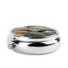 Jet Fighter Printed Round Pill Organizer with 3 Compartments, Portable Mini Pill Box Pill Case for Medicine, Vitamin, Fish Oil, Supplements view 3