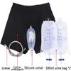 GEDRACKPMYN Men's Portable Urine Bag Underpants - Reusable & Easy-to-Clean Incontinence Pants with 2x 500ml Collection Bags for Elderly & Bladder Control view 4
