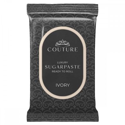 Couture Sugar Paste Ivory - Professional Quality Fondant Icing Smooth, Porcelain-like Sugar Paste Modelling Paste - 2.5kg
