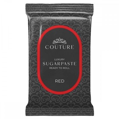 Couture Sugar Paste Red - Professional Quality Fondant Icing Smooth, Porcelain-like Sugar Paste Modelling Paste - 2.5kg