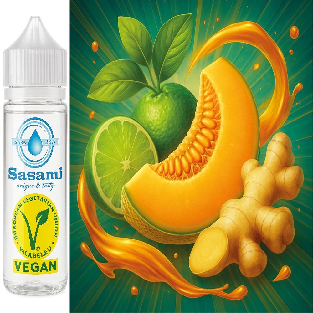 Ginger Glow - Lime-Melon-Ginger Flavor Concentrate - Vegan - Sasami - 10ml