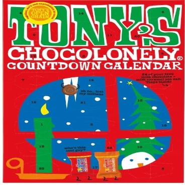 4 x Chocolate Countdown Calendar 216g Tasty And Twisty Treat "A symphony Of Flavors" Gift Hamper, Easter,Christmas,Birthday