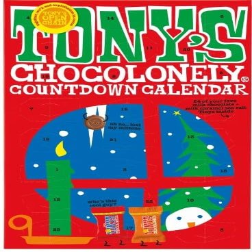 4 x Chocolate Countdown Calendar 216g Tasty And Twisty Treat "A symphony Of Flavors" Gift Hamper, Easter,Christmas,Birthday