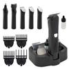 Bauer 39140 5 in 1 Men's Grooming Kit/Hair Clippers, Beard, Nose and Ear Trimmer Attachments/All in One USB Rechargeable with Storage Stand view 1