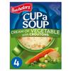 Instant Soup Bundle with Batchelors Cup A Soup Cream of Vegetable with Croutons 122g - 10 Pack | Suitable For Vegetarians, Low In Fat and Sugar. view 3