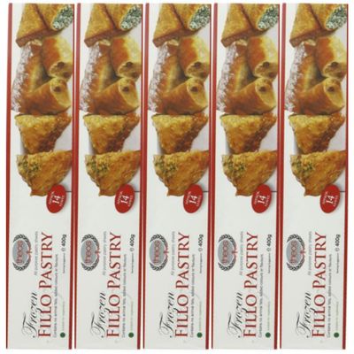 5 PACKS X THEOS Greek Style Filo Familia Pastry Filo Pastry Sheets phyllo dough 400 gram by Pufai