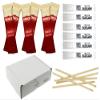 65 pack Coffee Bundle: 25 Kenco Smooth Coffee Sachets, 30 White Sugar Sachets, and10 Eco-Friendly Wooden Stirrers view 1