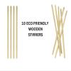 65 pack Coffee Bundle: 25 Kenco Smooth Coffee Sachets, 30 White Sugar Sachets, and10 Eco-Friendly Wooden Stirrers view 4