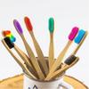 Bamboo Toothbrush, Ecological and 100% Biodegradable; Vegan-Friendly, BPA Free, FSC, Natural Bristles, 8 Colors, 100% Natural; Box Made from Recycled Paper view 2