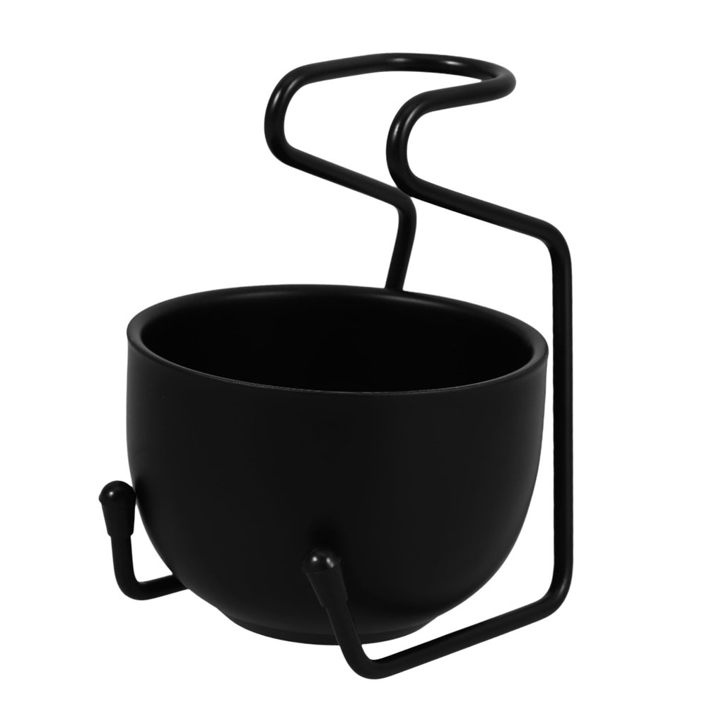 AUTSUPPL 1set Stainless Steel Shaving Brush Holder Bowl Stand Shaving Cup for Men for Organizing Grooming Tools Bathroom Practical for Daily Use