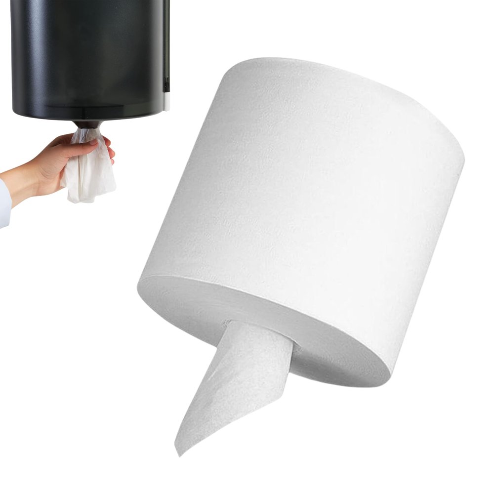 Perfect Stix 10" White Center Pull Paper Towels- Pack of 2ct-600 Sheets Per Roll