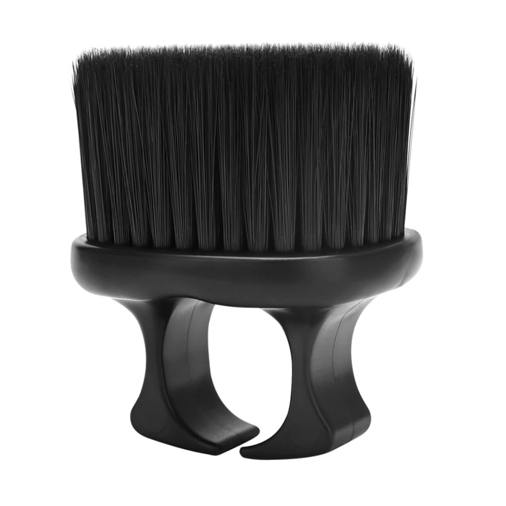BEBEMOKO Portable Beard Cleaning Brush for Men Black Hair Grooming Tool Small Size for Mustache and Beard Care for Home and Barber Shop