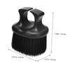 BEBEMOKO Portable Beard Cleaning Brush for Men Black Hair Grooming Tool Small Size for Mustache and Beard Care for Home and Barber Shop view 2