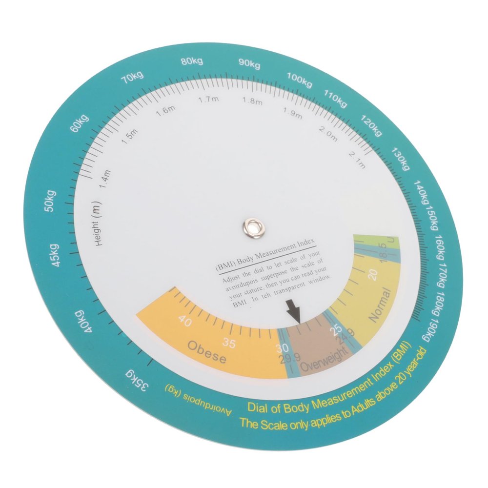 NULYLU Bmi Index Chart Bmi Calculator Chart Wall-mounted Weight Quick Look Tool for Home Health Monitoring