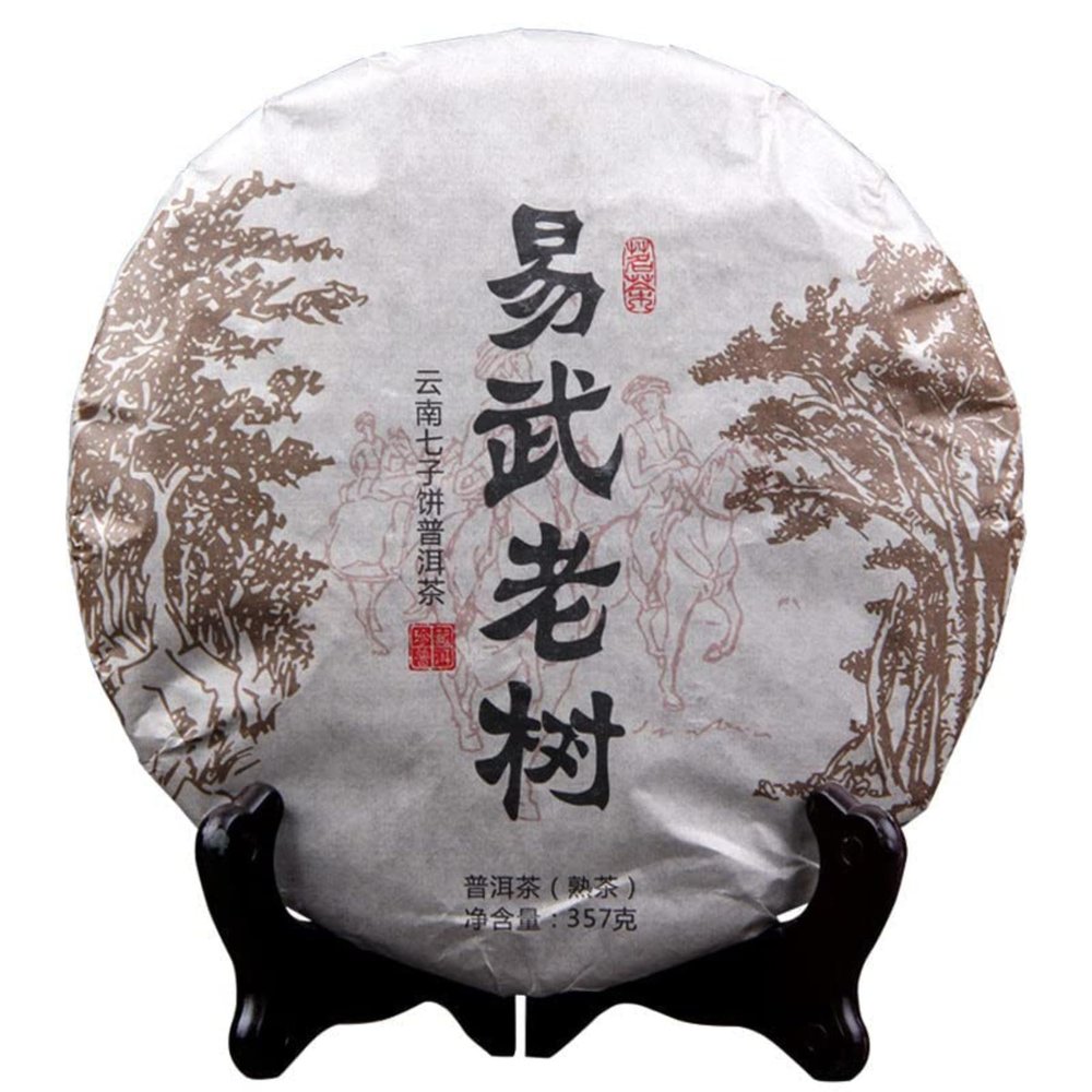 Aged Fermented Menghai Bulangshan Pu'er Ripe Tea 357g Treasure, Yiwu Old Tree Tea