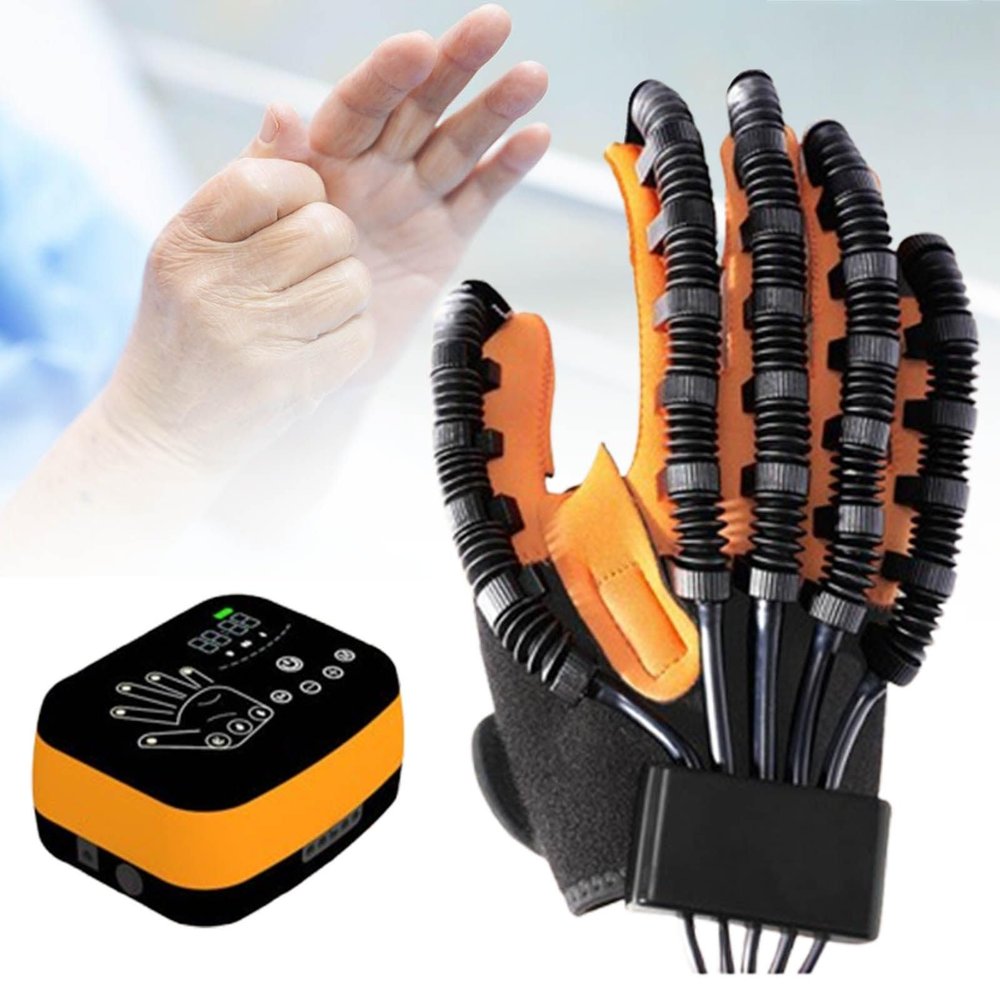 MhWrughts Upgraded Rehabilitation Robot Gloves, Stroke Gloves, Hand Recovery Training Physiotherapy, Hand Therapy Equipment,RightHand-XL