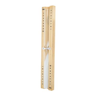 Cabilock Wooden Hourglass Timer Sauna Hourglass Glass Tube for Sauna Decorative Clock Portable Timer Visual Countdown for Bathroom Use