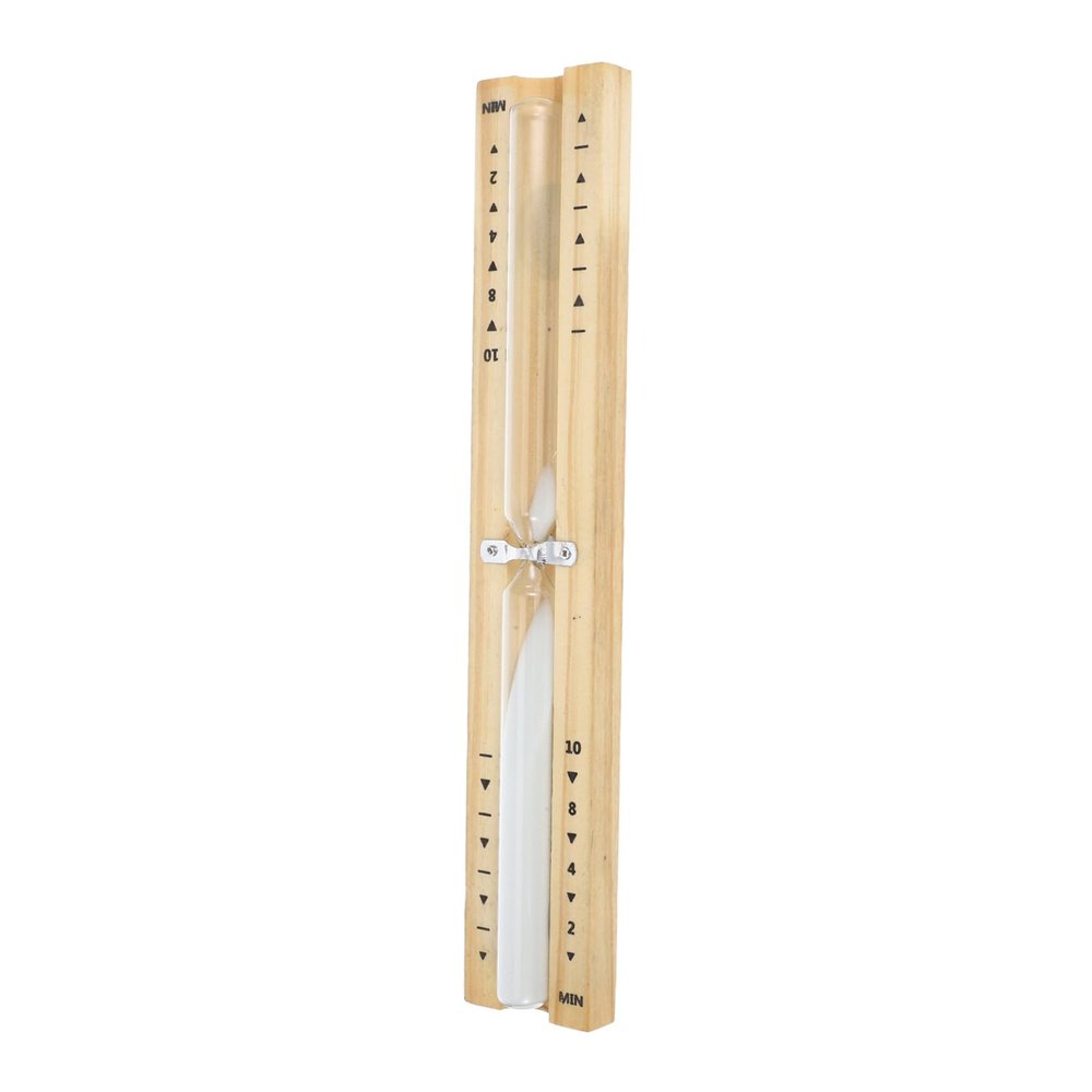 Cabilock Wooden Hourglass Timer Sauna Hourglass Glass Tube for Sauna Decorative Clock Portable Timer Visual Countdown for Bathroom Use