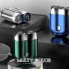 New Model Mini Dual-Head Electric Shaver, Mini Dual Head Electric Razor, Mini Razor for Men, Pocket Size Washable Electric Razor, Rechargeable Waterproof Compact Electric Shaver (Green) view 4