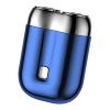 Men Travel Shavers - 2024 Double-Head Motor Electric Shaver | Pocket Size Rotary Electrical Shavers, Small USB Men Pocket Shaver, Waterproof Face Storm Shaverss Rechargeable for Wet & Dry Use view 1