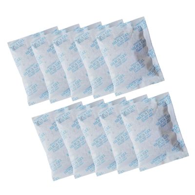 OKUMEYR 50pcs Silica Gel Moisture Absorber Dry Corrosion Prevention Bags Safe for Use As Desiccant Packets in Wardrobe Food Storage Scenarios Made of Material