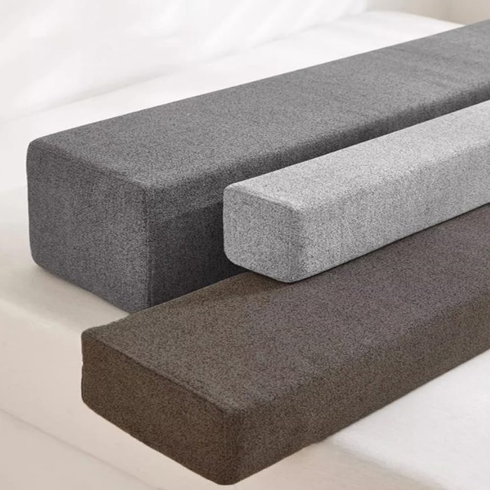 Bed Headboard Pillow Bed Mattress Gap Filler Cushion,Headboard Pillow Bed Bridge Full Mattress Extender Cushion for Single to King Headboard Bed (Light Grey,150x10x15cm)