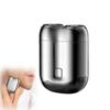 Mini Double Head Electric Shave, Upgrade Pocket Shaver USB Mini Shavers for Men, Mini Portable Electric Shaver, 2 Head Travel Shaver, Wet Dry Rechargeable Razor for Travel & Home (Silver) view 1