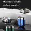 Mini Double Head Electric Shave, Upgrade Pocket Shaver USB Mini Shavers for Men, Mini Portable Electric Shaver, 2 Head Travel Shaver, Wet Dry Rechargeable Razor for Travel & Home (Silver) view 2