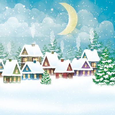 3-Ply Daisy Xmas Decoupage Tissue Paper Napkins Decorative Christmas Serviettes 33cm x 33cm - Pack of 20 (Snowy Village Scene)