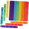 Cabilock 100 Pcs Wooden Lollipop Sticks, 5.9 Inch Finely Polished Craft Sticks with Hole, Safe to Use for DIY Crafts and Family Use view 1
