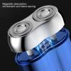 Mini Dual Head Electric Razor, 2025 New Upgrade Pocket Shaver USB Mini Shavers for Men, Electric Razor for Men, Rechargeable Wet Dry Shaver, Electric Shavers for Home, Travel (Gray) view 4