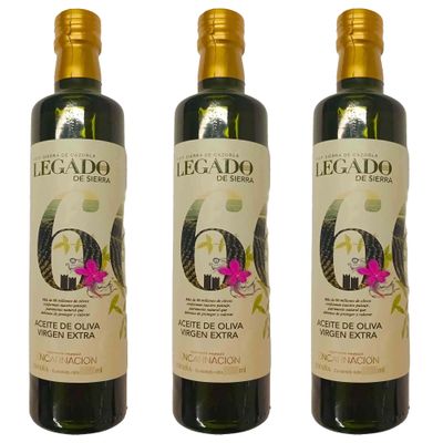 3x 250ml Premium Extra Virgin Olive Oil From 100% Picual Olive Variety With Natural Antioxidants Origin From Sierra De Cazorla, Jaen, Southern Spain -