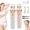 Pluzy Epil Pro 3.0 Women Face Epilator, 2-in-1 Face & Body Hair Removal, Rechargeable, Waterproof, Pink view 1