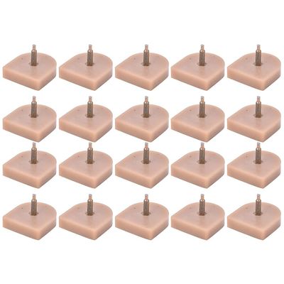 KIMISS Supply of ET Heel Shoes, Wholesale High Heel Shoe Nails, Shoe Material Heel Accessories, Shoe Repair Material, Super Wear-Resistant Heel Nails (613 beige 19 * 20.5)