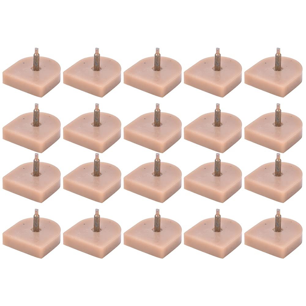 KIMISS Supply of ET Heel Shoes, Wholesale High Heel Shoe Nails, Shoe Material Heel Accessories, Shoe Repair Material, Super Wear-Resistant Heel Nails (613 beige 19 * 20.5)