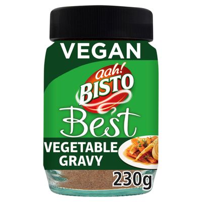 Bisto Best Vegetable Gravy Granules, Vegan Friendly, 230 g Jar (Pack of 1)