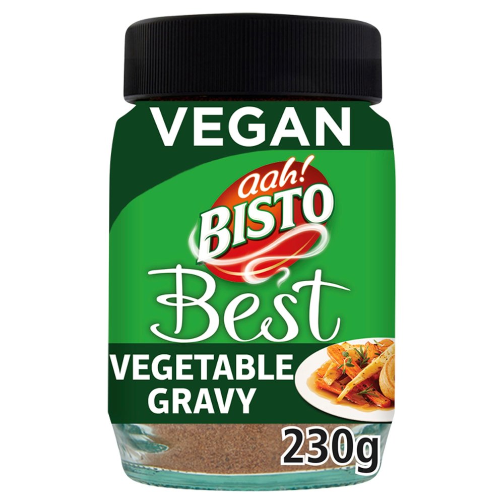 Bisto Best Vegetable Gravy Granules, Vegan Friendly, 230 g Jar (Pack of 1)