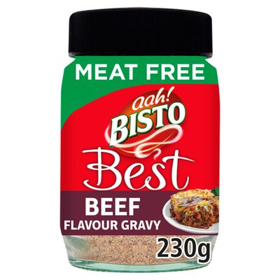 Bisto Best Meat Free Beef Flavour Gravy, Vegan Friendly, 230 g Jar (Pack of 1)