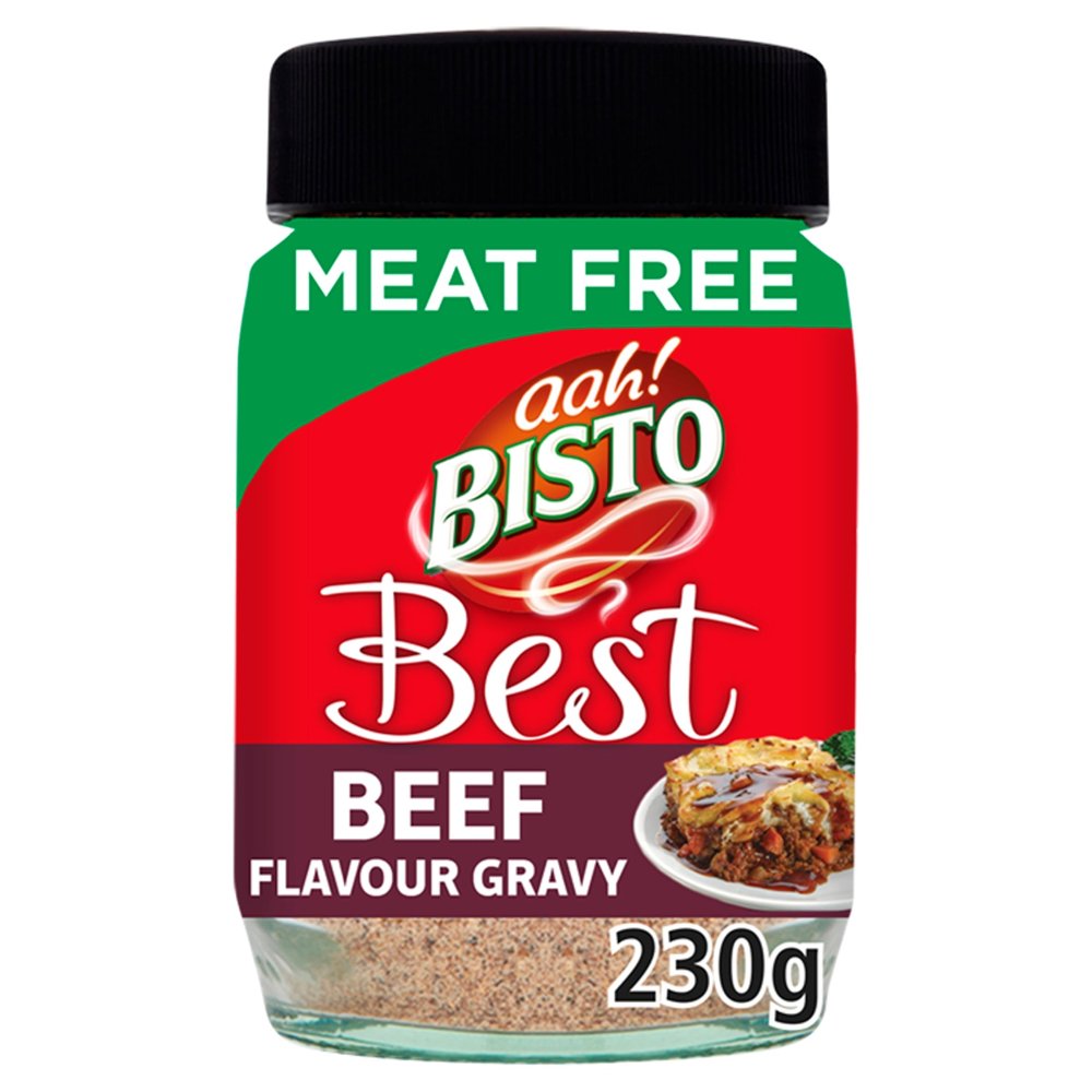Bisto Best Meat Free Beef Flavour Gravy, Vegan Friendly, 230 g Jar (Pack of 1)