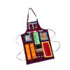 Pitycbo Sensory Apron Fidget Apron Fidget Blanket Sensory Blanket for Elderly Sensory Training, red view 1