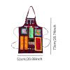 Pitycbo Sensory Apron Fidget Apron Fidget Blanket Sensory Blanket for Elderly Sensory Training, red view 3
