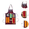 Pitycbo Sensory Apron Fidget Apron Fidget Blanket Sensory Blanket for Elderly Sensory Training, red view 4